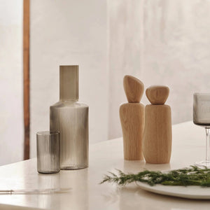 Ripple Carafe | Smoked Grey by FERM LIVING (ripple-carafe-smoked-grey-1)
