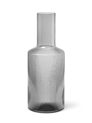 Ripple Carafe | Smoked Grey by FERM LIVING (ripple-carafe-smoked-grey-1)