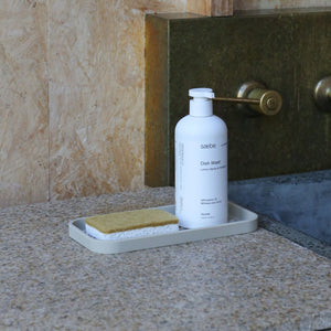 Sink Tray and Sponge Holder Silicone | Sand by DESIGNSTUFF (sink-tray-and-sponge-holder-silicone-sand)