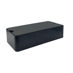Storage Box With Divider | Black by DESIGNSTUFF (storage-box-with-divider-black)
