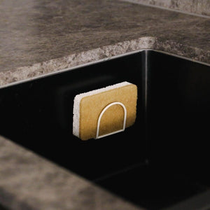 Sink Sponge Holder | White by DESIGNSTUFF (sink-sponge-holder-white)