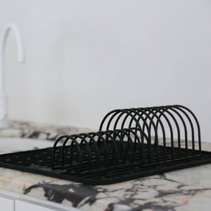 Dish Drainer | Set of 2 | Black by DESIGNSTUFF (dish-drainer-set-of-2-black)