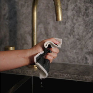 Compostable Eco Dishcloth Pack of 3 | Black by DESIGNSTUFF (compostable-eco-dishcloth-pack-of-3-black)