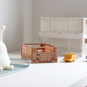 Slant Collapsible Crate | S | 25x16cm | Tuscany (2pc) by DESIGNSTUFF (slant-collapsible-crate-s-25x16cm-tuscany-2pc)