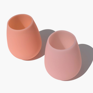 FEGG Silicone Tumblers | Peach+Petal by PORTER GREEN (fegg-unbreakable-silicone-tumblers-peach-petal)