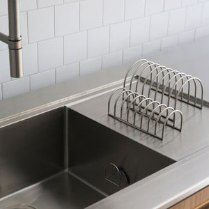 Sink Sponge Holder | Brushed Steel by DESIGNSTUFF (sink-sponge-holder-brushed-steel)