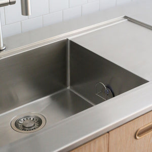 Sink Sponge Holder | Brushed Steel by DESIGNSTUFF (sink-sponge-holder-brushed-steel)