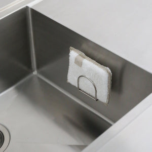 Sink Sponge Holder | Brushed Steel by DESIGNSTUFF (sink-sponge-holder-brushed-steel)