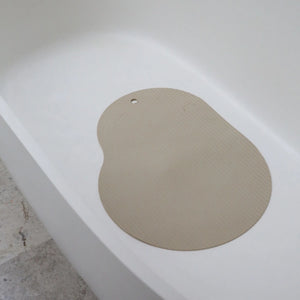 DesignStuff Curv Silicone Bath Mat Sand Non Slip
