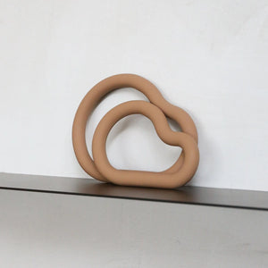 Curve Silicone Trivet L | Camel