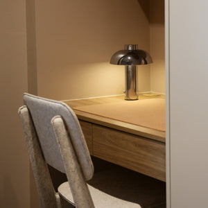 Elio Pillar Portable Lamp | Chrome/Chrome by DESIGNSTUFF (elio-pillar-portable-lamp-chrome-chrome)