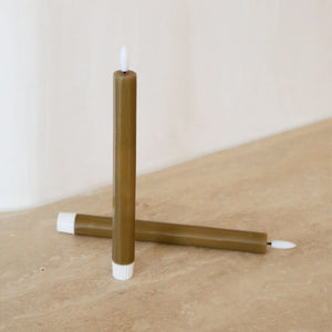 VIAH LED Candle Set of 2 | Fern