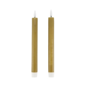 Designstuff VIAH LED Candle Set of 2 | Fern