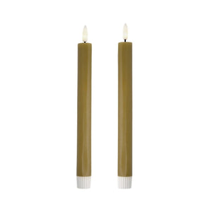 Designstuff VIAH LED Candle Set of 2 | Fern