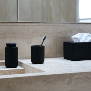 DESIGNSTUFF ARC Rectangle Tissue Box | Black