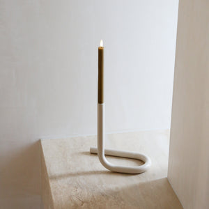 DesignStuff VIAH Tubular Candle Holder | Sand