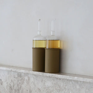 RUND Bottle for Vinegar | Glass/Silicone | 700ml | Fern