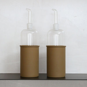 RUND Bottle for Olive Oil Glass/Silicone |700ml | Fern