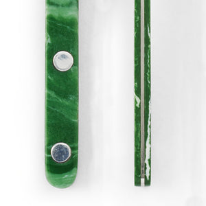 Resin Handle Salad Servers | Emerald by TASTEOLOGY (resin-handle-salad-servers-emerald)