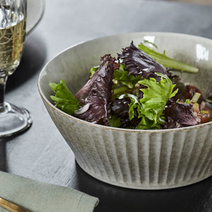 Pleat Bowl | Grey/Brown by HOUSE DOCTOR (bowl-hdpleat-grey-brown)