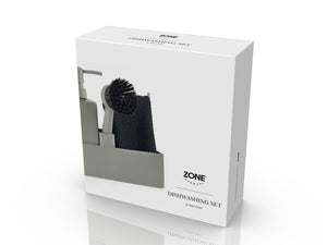 Dish Wash Set | Cool Grey by Zone Denmark (zone-dishwashing-set-cool-grey)