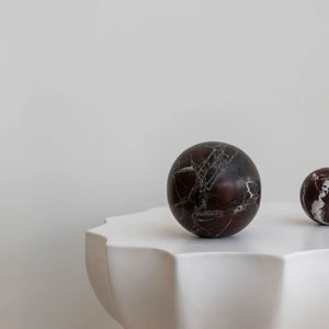 Orbit Table Sculpture | L | Rosso Levanto