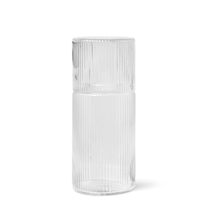 Ripple Carafe Set | Clear by FERM LIVING (ripple-carafe-set-clear)