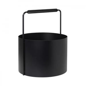 ASHI Wood basket - Black by BLOMUS (ashi-wood-basket-black)