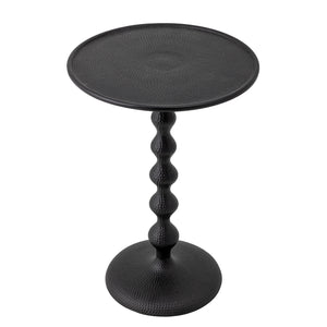 Anka Pedestal Side Table | Black by BLOOMINGVILLE (anka-side-table-black-aluminum)