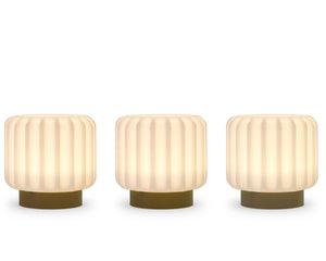 Atelier Pierre Dentelles Portable Lamps 9cm Set of 3 | Clay Base