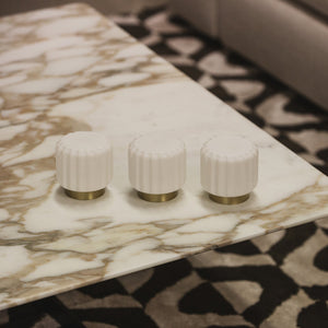 Dentelles Portable Lamps 9cm Set of 3 | Black Base by ATELIER PIERRE (dentelles-9-light-usb-recharge-black-base-9cm)