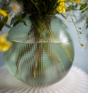 BALLOON Vase | Green by HUBSCH (hubsch-balloon-vase-green-21)