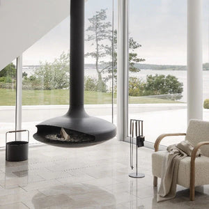 ASHI 5 Piece Standing Fireplace Tool Set | Oak by BLOMUS (ashi-fireplace-tool-set-standing-5pcs-oak)