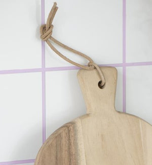 Cutting Board | Acacia by IB LAURSEN (ib-laursen-cutting-board-w-curved-top-and-short-handle)