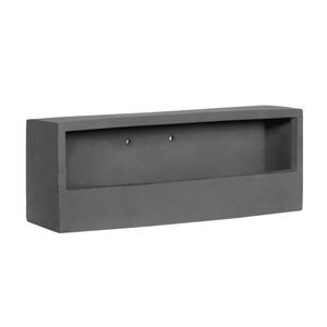 Balcony Low Wall Planter XS | Grey by POTTERY POTS (wally-balcony-low-wally-xs-grey-1)