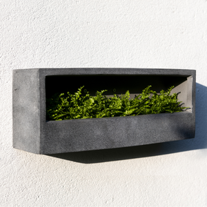Balcony Low Wall Planter XS | Grey by POTTERY POTS (wally-balcony-low-wally-xs-grey-1)