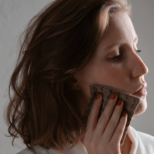 Big Waffle Make Up Pads | Clay by THE ORGANIC COMPANY (the-organic-company-big-waffle-reuseable-make-up-pads-set-of-4-clay)