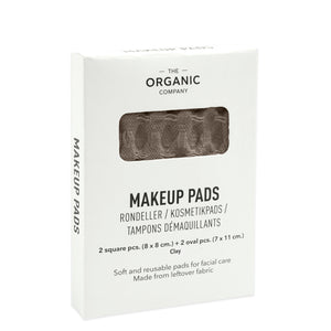 Big Waffle Make Up Pads | Clay by THE ORGANIC COMPANY (the-organic-company-big-waffle-reuseable-make-up-pads-set-of-4-clay)