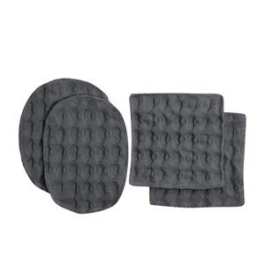 Big Waffle Make Up Pads | Dark Grey by THE ORGANIC COMPANY (the-organic-co-big-waffle-make)