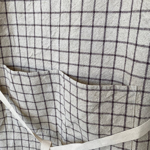 CANA Apron w/pockets | Naturel/Oxyde by CHARVET EDITIONS (charvet-editions-apron-cana-naturel)