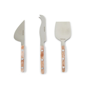 Resin Cheese Knives Set of 3 - Taupe by TASTEOLOGY (cheese-knives-set-of-3-taupe)
