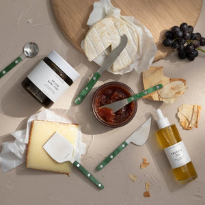 Resin Cheese Knives Set of 3 - Emerald by TASTEOLOGY (resin-cheese-knives-set-of-3-emerald)