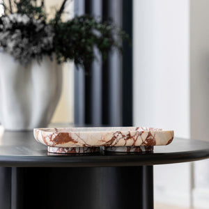 Architect Footed Letter Tray | Brown Calacatta