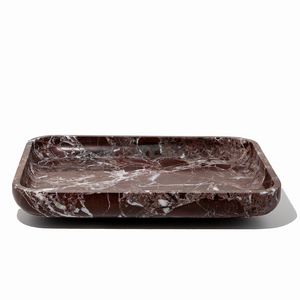 Architect Footed Letter Tray | Rosso Levanto