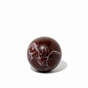 Orbit Table Sculpture | S | Rosso Levanto