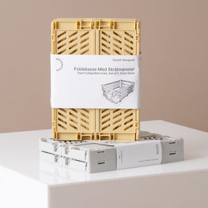 Slant Collapsible Crate | XS | 17 x 13cm | Grey (2pc) by DESIGNSTUFF (slant-collapsible-crate-xs-17-x-13cm-grey)