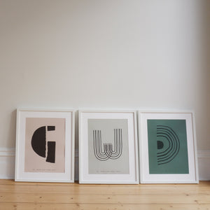 Alphabet Spaghetti by ATWTP - D Print by PAPER COLLECTIVE (paper-collective-alphabet-poster-print-d-print)