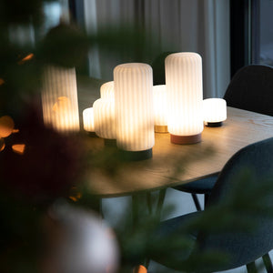 Dentelles Portable Lamp 15cm | Black Base by ATELIER PIERRE (15-light-usb-recharge-black-base-15cm)