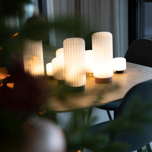 Dentelles Portable Lamp 29cm | Gold Base by ATELIER PIERRE (dentelles-29-light-usb-recharge-black-base-29cm-copy)