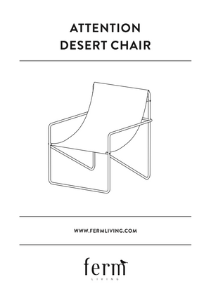 Desert Lounge Chair | Cashmere/Olive by FERM LIVING (desert-lounge-chair-cashmere-stripe)